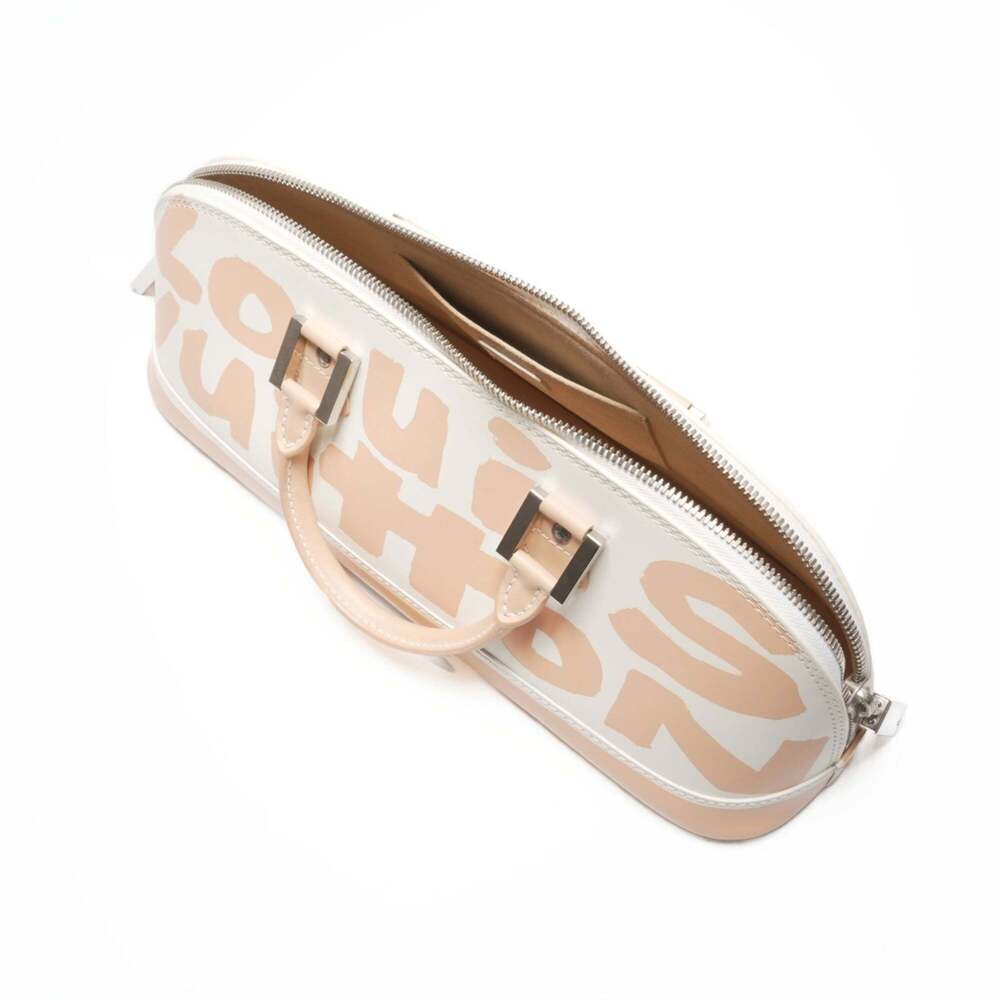 Louis Vuitton 2001 Graffiti Alma Horizontal Handbag in White and Beige - Picture 11 of 12